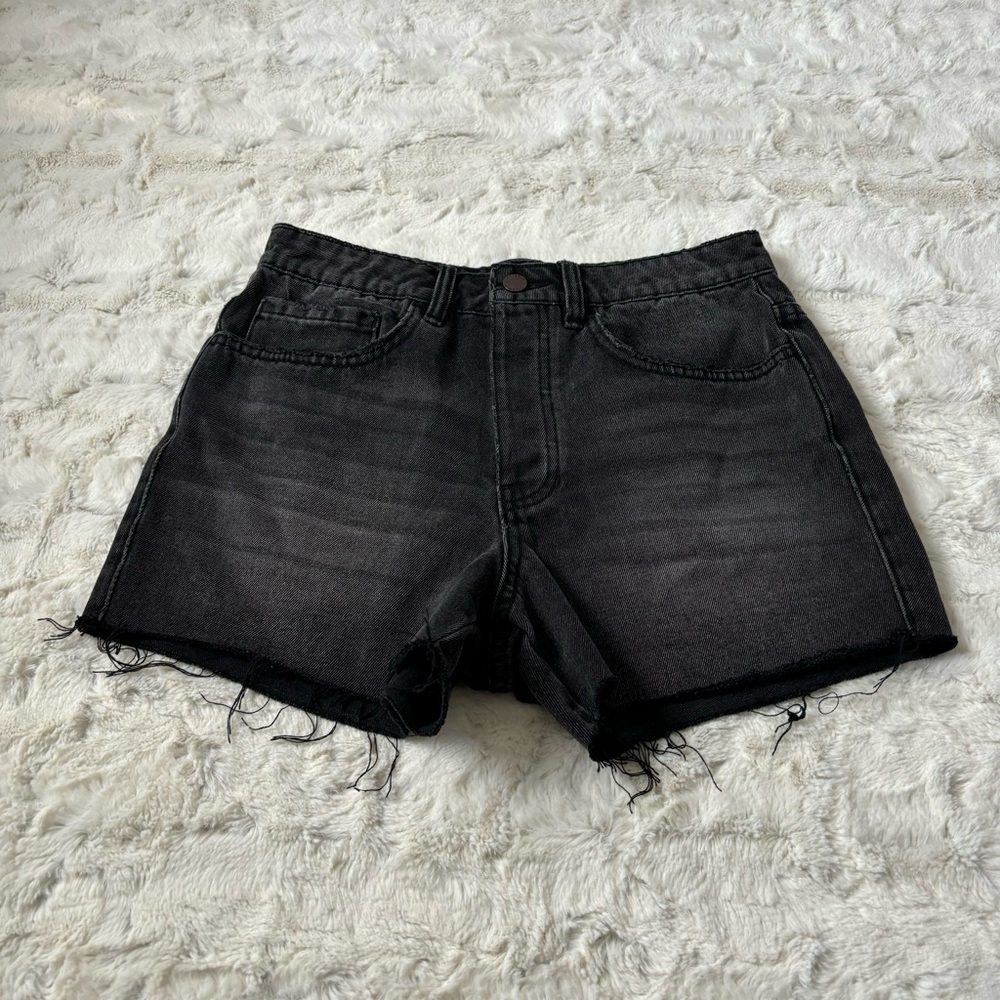 O'neill Women's Size 27 Black Wash Denim Shorts